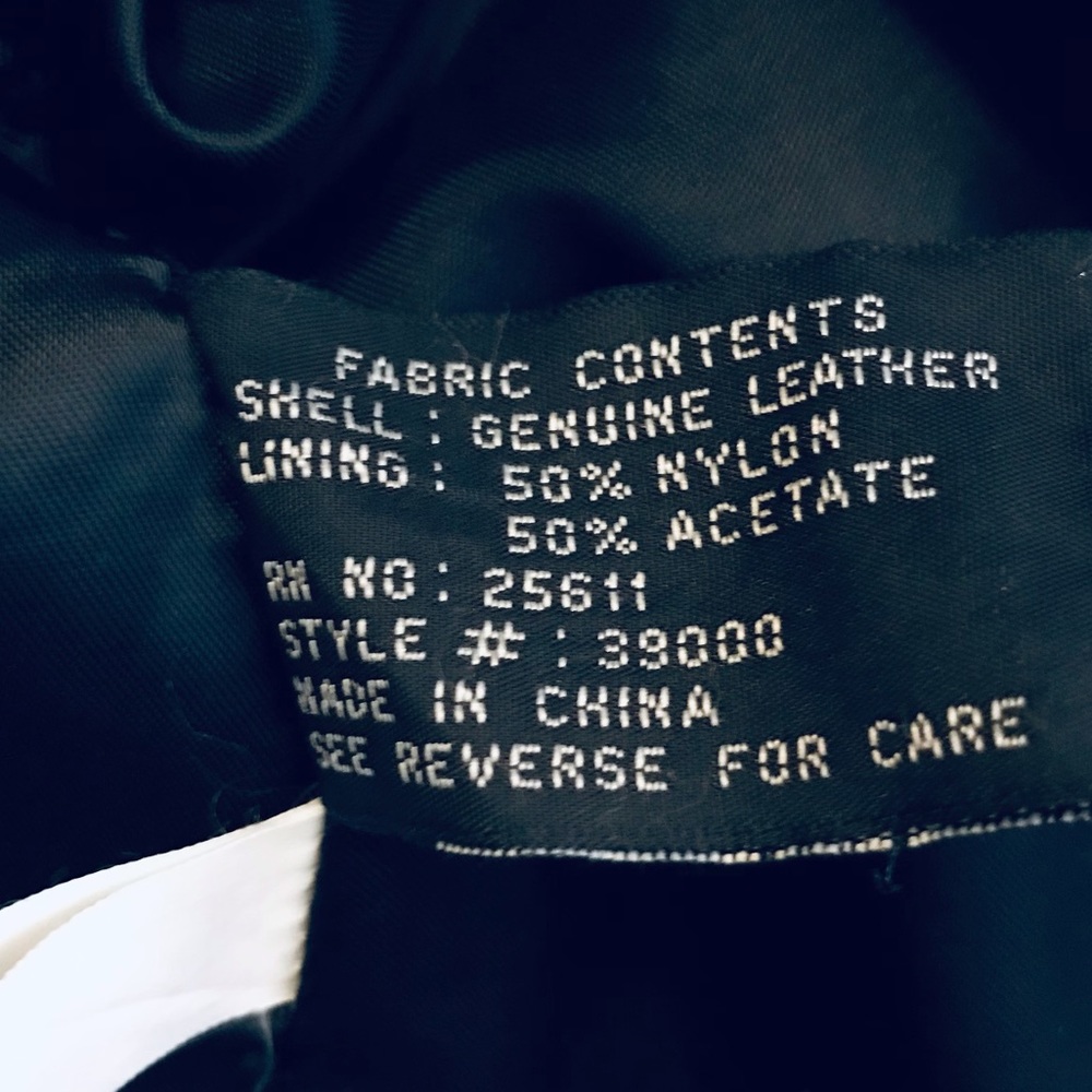 Jones Wear Sport lined soft leather bikercore baddie aesthetic jacket black M - Picture 8 of 11
